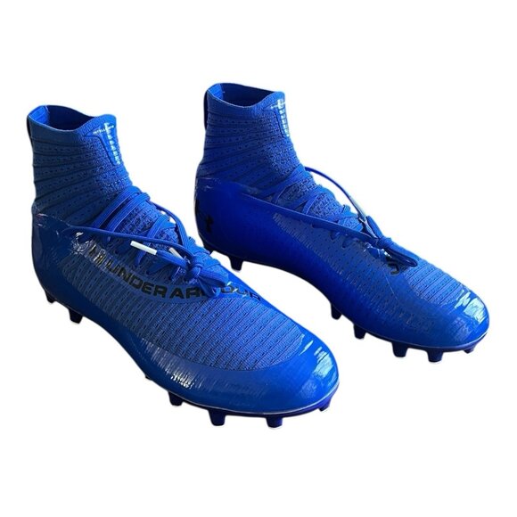 Under Armour Highlight 2 MC Knit Men's Football Cleats Royal Size 11 3027304-400 - Picture 6 of 10